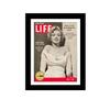 Creative Picture Frames 10.5 x 14 Magazine Frame with Full-Strength Glass, Holds Up To A 1/4" Thick Media with Installed Hangers for Easy Mounting, 12x16 Manhattan Black Frame with White Mat view 1