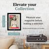Creative Picture Frames 10.5 x 14 Magazine Frame with Full-Strength Glass, Holds Up To A 1/4" Thick Media with Installed Hangers for Easy Mounting, 12x16 Manhattan Black Frame with White Mat view 2
