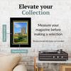 Creative Picture Frames 10.5 x 12.5 Magazine Frame with Full-Strength Glass, Holds Up To A 1/4" Thick Media with Installed Hangers for Easy Mounting, 12x14 Manhattan Black Frame with White Mat view 2