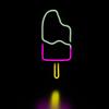 Northlight LED Ice Pop Neon Lighted Wall Art - Pink and White - 17.75" view 2