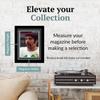 Creative Picture Frames 8.25 x 11 Magazine Frame with Full-Strength Glass, Holds Up To A 1/4" Thick Media with Installed Hangers for Easy Mounting, 11x14 Manhattan Black Frame with Black Mat view 2