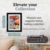 Creative Picture Frames 8.5 x 11.25 Magazine Frame with Full-Strength Glass, Holds Up To A 1/4" Thick Media with Installed Hangers for Easy Mounting, 11x14 Manhattan Black Frame with White Mat view 2