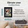 Creative Picture Frames 8 x 10.75 Magazine Frame with Full-Strength Glass, Holds Up To A 1/4" Thick Media with Installed Hangers for Easy Mounting, 10x12 Manhattan Black Frame with Black Mat view 2