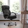 EMMA + OLIVER Hercules Series 24/7 Intensive Use Big & Tall 500 lb. Rated Black Fabric Executive Ergonomic Office Chair with Loop Arms view 1