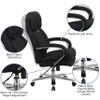 EMMA + OLIVER Hercules Series 24/7 Intensive Use Big & Tall 500 lb. Rated Black Fabric Executive Ergonomic Office Chair with Loop Arms view 4