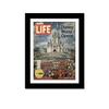 Creative Picture Frames 10.5 x 13.12 Magazine Frame with Full-Strength Glass, Holds Up To A 1/4" Thick Media with Installed Hangers for Easy Mounting, 12x14 Manhattan Black Frame with White Mat view 1