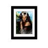 Creative Picture Frames 8.75 x 11.25 Magazine Frame with Full-Strength Glass, Holds Up To A 1/4" Thick Media with Installed Hangers for Easy Mounting, 11x14 Manhattan Black Frame with White Mat view 1