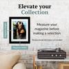 Creative Picture Frames 8.75 x 11.25 Magazine Frame with Full-Strength Glass, Holds Up To A 1/4" Thick Media with Installed Hangers for Easy Mounting, 11x14 Manhattan Black Frame with White Mat view 2