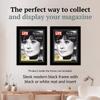 Creative Picture Frames 8.5 x 10.87 Magazine Frame with Full-Strength Glass, Holds Up To A 1/4" Thick Media with Installed Hangers for Easy Mounting, 11x14 Manhattan Black Frame with Black Mat view 3