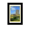 Creative Picture Frames 6.87 x 10 Magazine Frame with Full-Strength Glass, Holds Up To A 1/4" Thick Media with Installed Wall Hangers for Easy Mounting, 8x10 Manhattan Black Frame with White Mat view 1