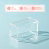 Hammont Clear Acrylic Box with Hinged Lid Small Plastic Organizer for Office, Desk, Makeup, Crafts, Cotton Balls, Jewelry & More | 3.5"x2"x2" (6 Pack) view 4