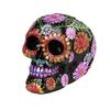 Pacific Giftware Day of The Dead Floral Skull Home Tabletop Decorative Resin Figurine view 2