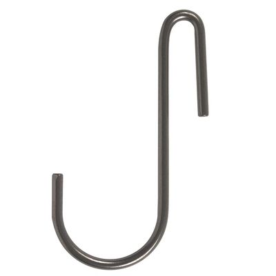 Handcrafted 4.5" Basket Hooks 6 Pack Hammered Steel
