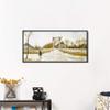 INVIN ART Framed Canvas Giclee Print Drawbridge in Nieuw-Amsterdam, 1883 by Vincent Van Gogh Wall Art Living Room Home Office Decorations(Black Slim Frame,16"x32") view 2
