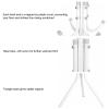 Yosoo Standing Entryway Rack, Rack Stand Metal Hat Rack Hanger, Womens Purse Stick For Bedrooms For Jacket, Purse, Scarf Rack, Umbrella (White) view 3