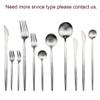 24 Pcs Luxury Silverware Set, 18/10 Stainless Steel Flatware Sets Mirror Kitcten Home Dinnerware Cutlery Set Tableware Utensil Set Service for 6 with Knife Spoon Fork view 3