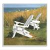Stupell Industries Two White Adirondack Chairs by Umbrella Beach Wall Plaque, 10 x 15, Multi-Color view 1
