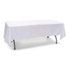 EventStable 60 x 126-Inch Rectangle White Tablecloth - 100% Polyester Washable Tablecloth for Wedding Party Dinner - Outdoor Camping Tablecloth for Picnic Table view 3
