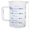 hBARSCI Industrial Beaker Mug, 500ml - Extra Heavy Duty 3.3 Borosilicate Glass - Tall Form, with Spout - Double Sided, Printed Graduations in Cups, Ounces & Milliliters view 1
