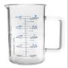 hBARSCI Industrial Beaker Mug, 500ml - Extra Heavy Duty 3.3 Borosilicate Glass - Tall Form, with Spout - Double Sided, Printed Graduations in Cups, Ounces & Milliliters view 4
