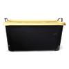 Life Story 6 Pack Heavy Duty Stackable Storage Bin, 55 Quart Home Organizer, Versatile Lightweight Locking Bins with Carrying Handles, Black/ Yellow view 3
