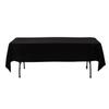 EventStable 60 x 126-Inch Rectangle Black Tablecloth - 100% Polyester Washable Tablecloth for Wedding Party Dinner - Outdoor Camping Tablecloth for Picnic Table view 1