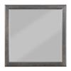 ACME Louis Philippe Mirror, Dark Gray/Dark Gray/Traditional view 1
