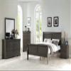 ACME Louis Philippe Mirror, Dark Gray/Dark Gray/Traditional view 2