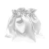 Knitial 5" x 8" White Satin Gift Bags, Jewelry Bags, Wedding Favor Drawstring Baby Shower Christmas 50 per Pack view 1