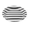 Dulousia Black Striped Paper Plates 36pcs - 9inch Round Party Plates for Dessert, Cakes, Fruits view 3