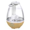 Sharper Image UHT1-SI Ultrasonic Cool Mist Humidifier, 0.4 Gallon (1.5L) Water Tank, 2 Settings, Auto Shut-Off, 360 Rotatable Nozzle, Illuminated Touch Control, LED Nightlight, Ash Woodgrain view 1