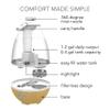 Sharper Image UHT1-SI Ultrasonic Cool Mist Humidifier, 0.4 Gallon (1.5L) Water Tank, 2 Settings, Auto Shut-Off, 360 Rotatable Nozzle, Illuminated Touch Control, LED Nightlight, Ash Woodgrain view 4
