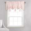 Lush Decor Melody Bow Valance Curtain 52" W x 18" L +3" Blush - Bow Curtains - Kitchen Valances for Windows - Coquette Valance Curtains for Bathroom view 1