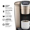 Keurig K-Elite Single Serve K-Cup Pod Coffee Maker, with Strength and Temperature Control, Iced Coffee Capability, 8 to 12oz Brew Size, Programmable, Brushed Gold view 2