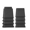 Chair Leg Raisers, Adjustable Bed Risers Table Sofa Heavy Duty Set of 8 Pieces Stackable Furniture Riser Feet Set Under Bed Storage 4 x 5 & 4 x 3 (Black) view 1