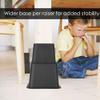 Chair Leg Raisers, Adjustable Bed Risers Table Sofa Heavy Duty Set of 8 Pieces Stackable Furniture Riser Feet Set Under Bed Storage 4 x 5 & 4 x 3 (Black) view 2