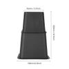 Chair Leg Raisers, Adjustable Bed Risers Table Sofa Heavy Duty Set of 8 Pieces Stackable Furniture Riser Feet Set Under Bed Storage 4 x 5 & 4 x 3 (Black) view 4
