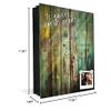 Concept Crystal Decorative Key Storage Cabinet with Glass White Board K10A: Old Wood view 3