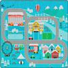 Flagship Carpet Colorful, Creative Snow Place Like Home Children Classroom Rug - Rectangle, 10'6 x 13'2 view 1
