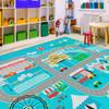 Flagship Carpet Colorful, Creative Snow Place Like Home Children Classroom Rug - Rectangle, 10'6 x 13'2 view 4