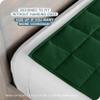 Bare Home Weighted Blanket All-Natural 100% Cotton with Nontoxic Glass Beads 60"x80" 17lbs, Green view 3