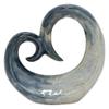 11.25 in. Ceramic Sculpture in Blue Beautiful abstract colors art piece view 1