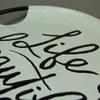 Black and White Decorative Metal Trays with Life Love and Home Wording Set of 3 view 3