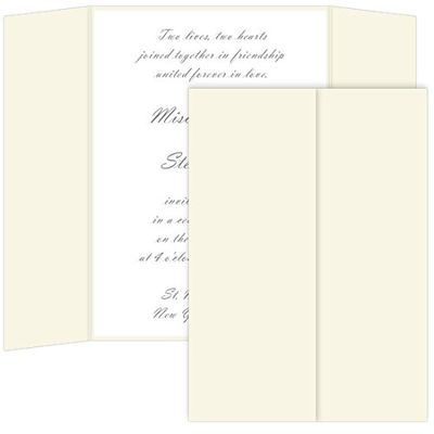 Gatefold Invitation Enclosure - 5 x 7, Matte Sea Grass, 25 Pack