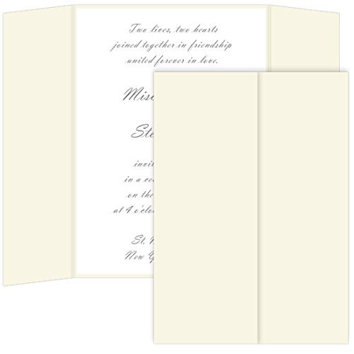 Gatefold Invitation Enclosure - 5 x 7, Matte Sea Grass, 25 Pack
