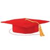 Fun Express Red Kids' Matte Elementary School Graduation Mortarboard Hat view 1