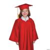 Fun Express Red Kids' Matte Elementary School Graduation Mortarboard Hat view 3