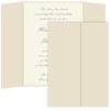 Gatefold Invitation Enclosure - 5 x 7, Matte Chardonnay, 25 Pack view 1