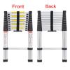 3.2m Portable Heavy Duty Multi-Purpose Aluminium Telescopic Ladder Extendable US view 3