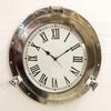 Antique Marine Brass Ship Porthole Clock Nautical Wall Clock Home Decorative (20" inches) view 1